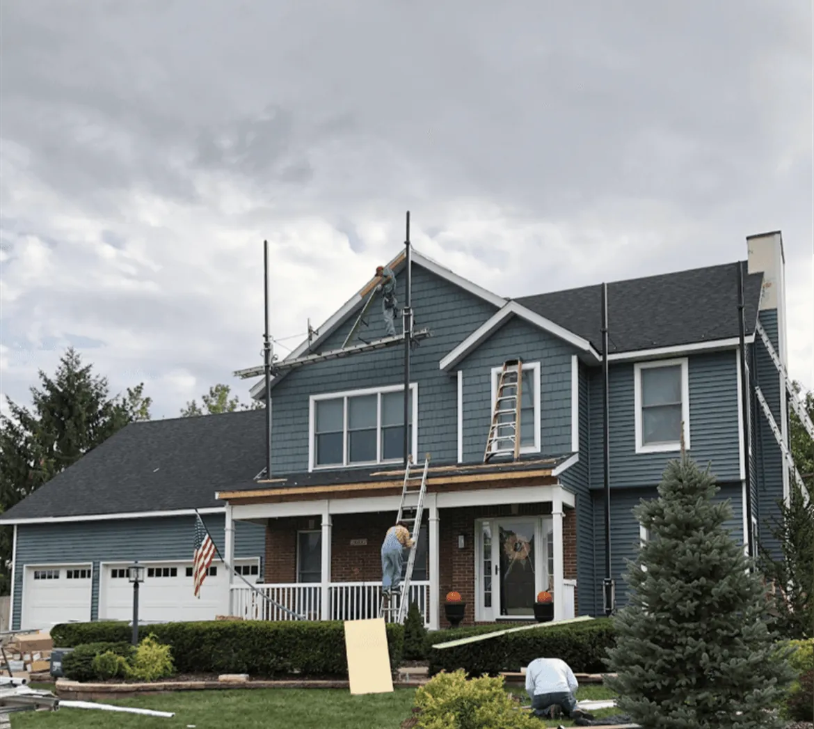 A finished home with a new roof by New Summit Roofing
